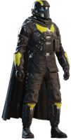 Stealth armor with reduced detection range. Stealth armor with reduced detection range.