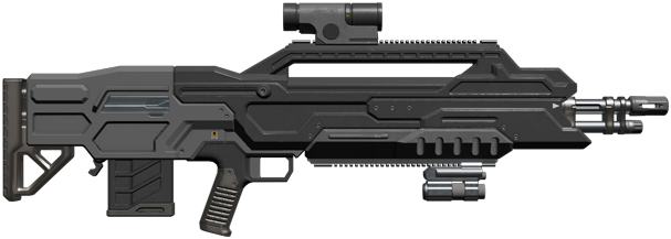 A high-damage assault rifle with armor penetration. A high-damage assault rifle with armor penetration.