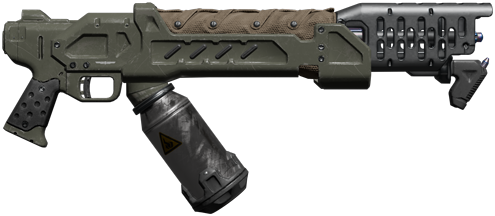 A flamethrower for close-range area denial and crowd control. A flamethrower for close-range area denial and crowd control.