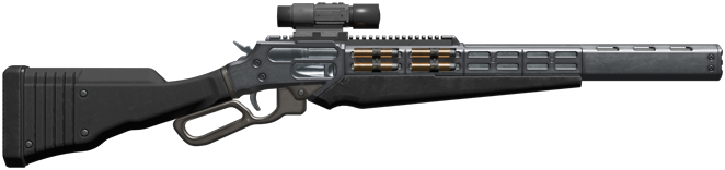 A precision rifle designed for long-range engagements. A precision rifle designed for long-range engagements.