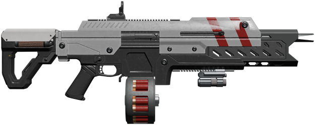A high-capacity variant with extended magazine. A high-capacity variant with extended magazine.