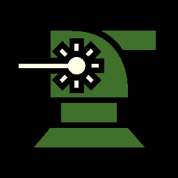 A sentry that fires precise laser beams. A sentry that fires precise laser beams.