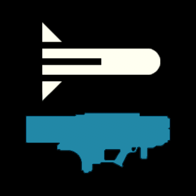 An expendable missile launcher equipped with four laser-guided missiles. An expendable missile launcher equipped with four laser-guided missiles.