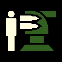 A heavy machine gun emplacement for area control. A heavy machine gun emplacement for area control.