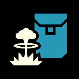 A portable tactical nuclear weapon capable of obliterating anything nearby. A portable tactical nuclear weapon capable of obliterating anything nearby.